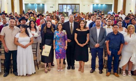 Formalizan su amor 60 parejas en las Bodas Comunitarias de Ramos Arizpe