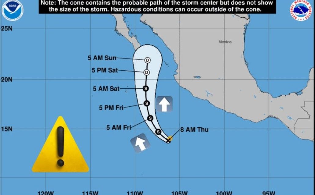Se forma la tormenta tropical ‘Alvin’ en el Pacífico