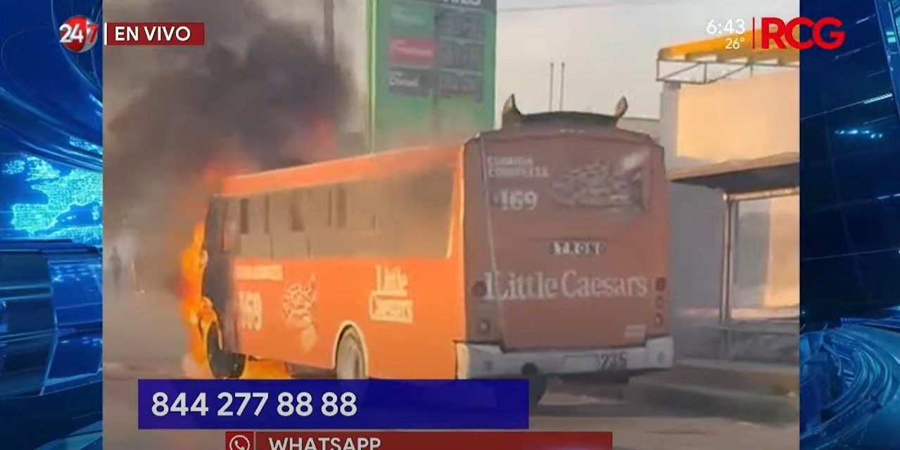 Siguen los incendios en Saltillo; ahora fue un camión de transporte urbano