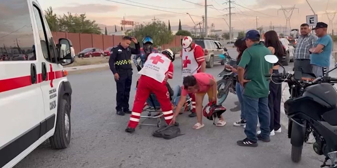 Derriban a motociclista en ciudad Las Torres