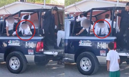 Niño es ‘levantado’ por policías de Acuña… todo por vender dulces en la escuela