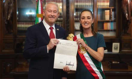 Sheinbaum se reúne con el nuevo embajador de los Estados Unidos