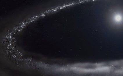 Hallan por primera vez hielo de agua cristalino fuera del sistema solar gracias al telescopio James Webb