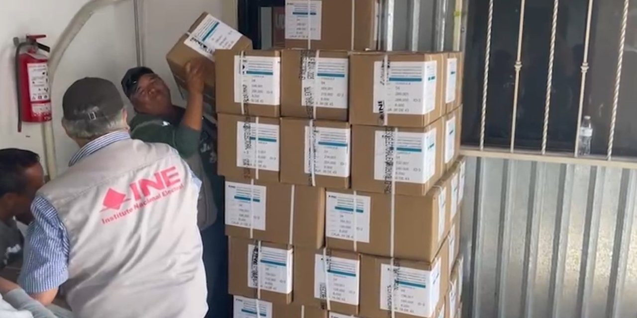 Llegan boletas al INE Coahuila