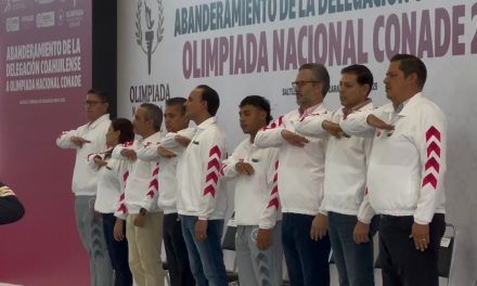 Manolo Jiménez abandera a delegación coahuilense rumbo a la Olimpiada Nacional CONADE 2025