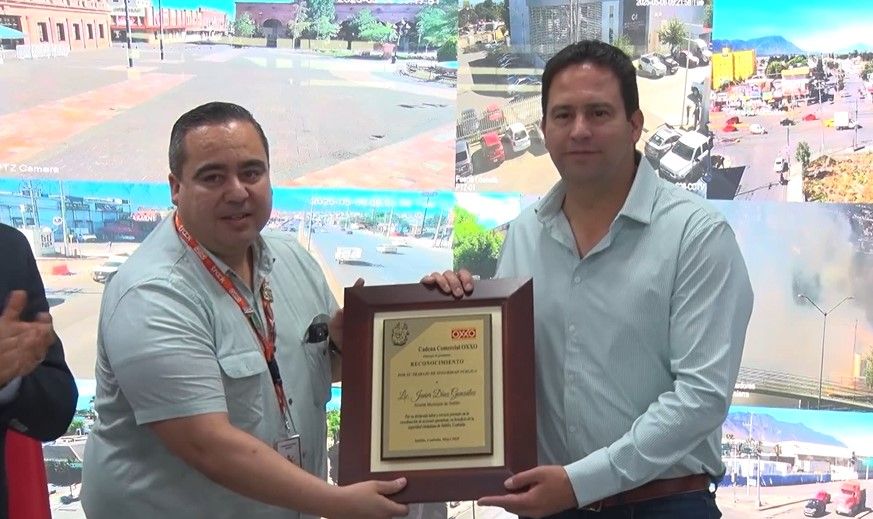Reconoce OXXO la seguridad en Saltillo