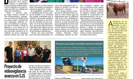 Portada RCG Carbonífera [19 de junio de 2025] Obras sociales llegan a todas las regiones de Coahuila; proyecto de videovigilancia avanza en SJS y más…