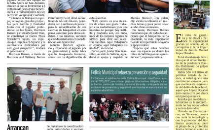 Portada RCG Carbonífrera [21 de junio de 2025] NBA, estado y municipio inauguran canchas de basquetbol en Saltillo; Exhortan a reforzar inspección en licitaciones de carbón en la región Carbonífera de Coahuila y más…