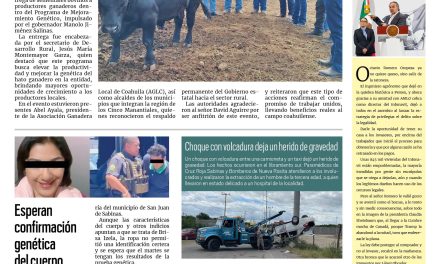 Portada RCG Carbonífera [22 de junio de 2025] Gobierno de Coahuila impulsa con apoyos al sector ganadero; Homicidio de velador fue causado por un robo y más…