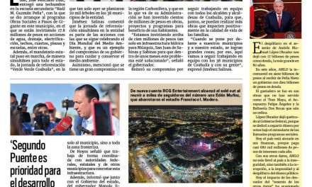 Portada RCG Fronteriza [15 de junio de 2025] Realiza Manolo Jiménez una productiva gira por Sabinas; Festeja DIF a los papás de Acuña y más…