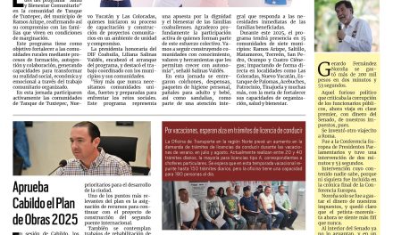 Portada RCG Fronteriza [29 de junio de 2025] DIF Coahuila arranca el programa ‘Salud y bienestar Comunitario’; Invitan a canjear botellas PET por árboles frutales y más…