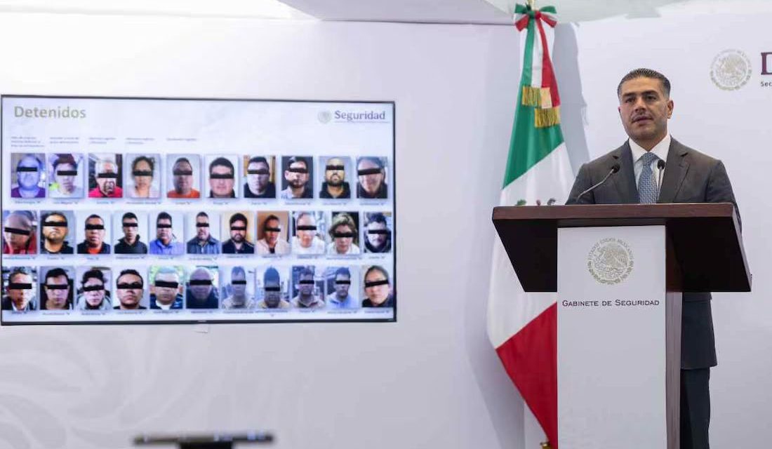 Anuncia Omar García Harfuch desmantelamiento de red de huachicol