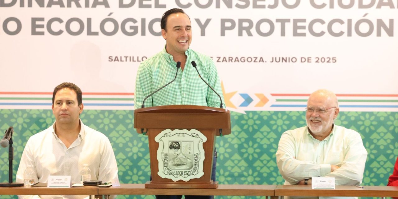 Presenta Manolo Jiménez agenda ambiental para Coahuila