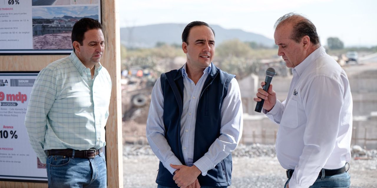 Avanzan grandes obras en todo Coahuila: Manolo Jiménez