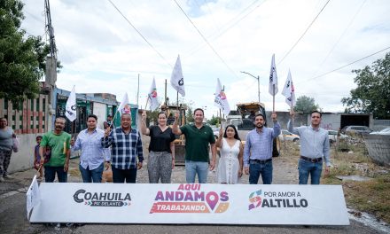 Javier Díaz da inicio a más obras en todo Saltillo