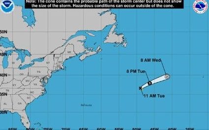 Tormenta Tropical Andrea se forma en el Atlántico