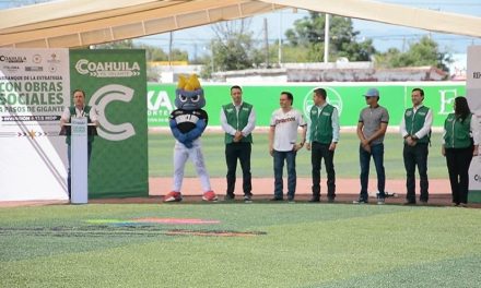 Entregó Manolo Jiménez cancha de beisbol en el municipio de San Buenaventura