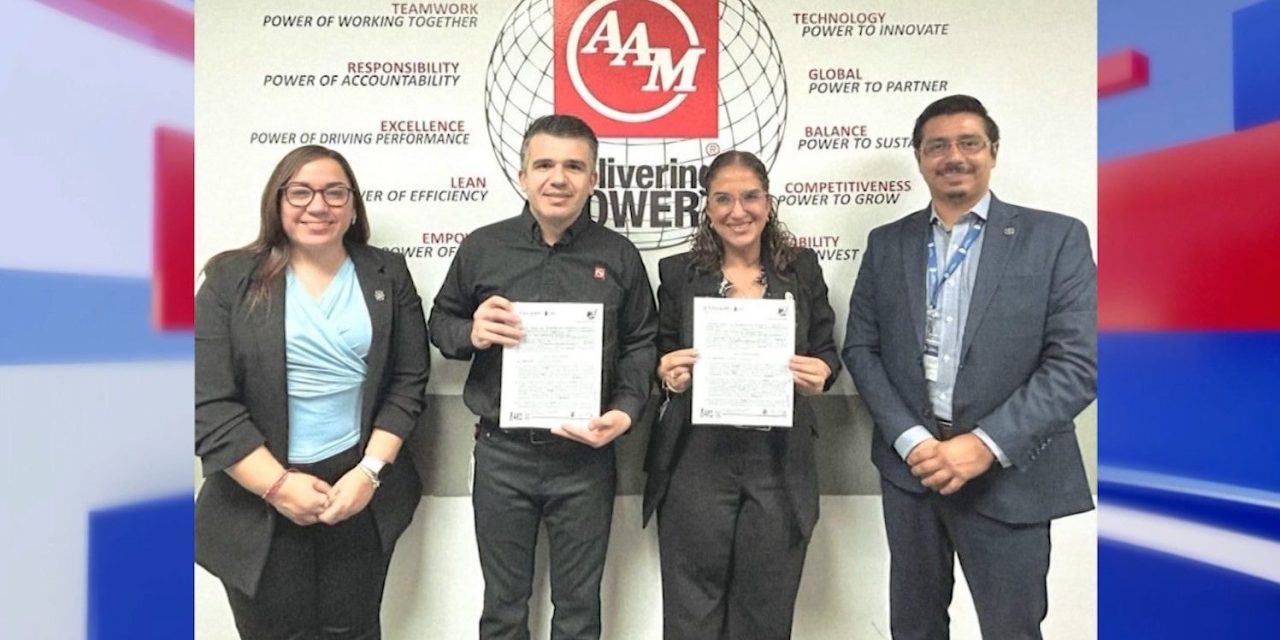 Firma convenio de colaboración el Tec Saltillo con la empresa American Axle & Manufacturing