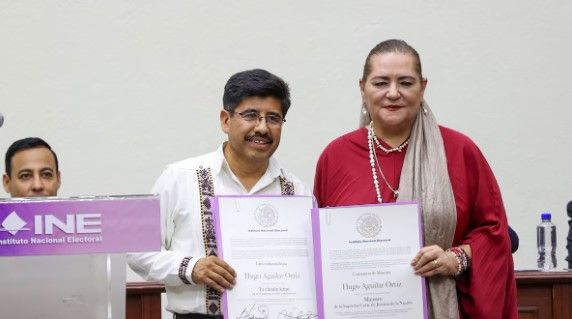 Hugo Aguilar promete erradicar corrupción y nepotismo tras constancia del INE para la nueva SCJN