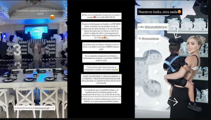 Maya Nazor responde críticas por supuesta ausencia de Santa Fe Klan en cumpleaños de su hijo