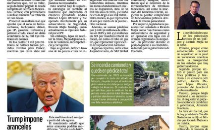 Portada RCG Carbonífera [13 de julio de 2025] Huachicol en el sexenio de AMLO alcanzaría para pagar deuda de Pemex; Celebran el Día del Minero en Villa de Palaú y más…