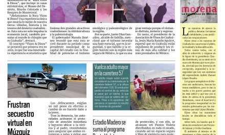 Portada RCG Carbonífera [15 de julio de 2025] Vamos a posicionar a Coahuila como un gran destino turístico: Manolo Jiménez; frustran secuestro virtual en Múzquiz y más…