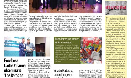 Portada RCG Centro [15 de julio de 2025] Vamos a posicionar a Coahuila como un gran destino turístico: Manolo Jiménez; encabeza Carlos Villarreal el seminario ‘Los Retos de la Seguridad Ciudadana’ y más…