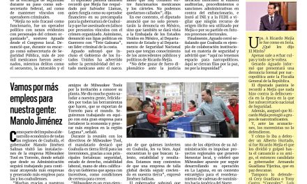 Portada RCG Centro [16 de julio de 2025] Mejía, rostro del narcopoder: PAN; vamos por más empleos para nuestra gente: Manolo Jiménez y más…