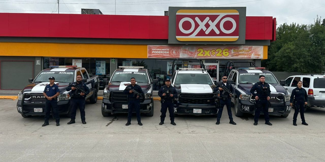 Refuerzan vigilancia en zonas comerciales de Acuña