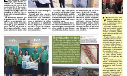 Portada RCG Carbonífera [9 de julio de 2025] Avanzan las obras de infraestructura en Coahuila; entregan minisplits al personal del ITESRC y más…