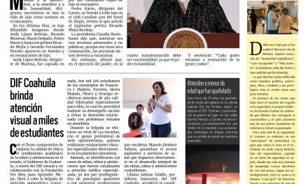 Portada RCG Lagunera [28 de julio de 2025] Sheinbaum llama a la austeridad y morenistas de lujo; DIF Coahuila brinda atención visual a miles de estudiantes y más…