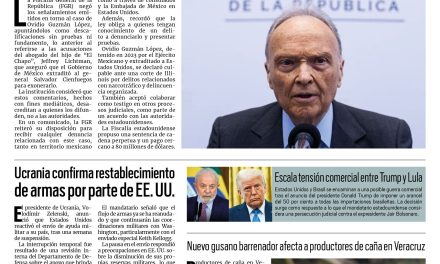 Portada RCG Nacional e internacional 12 de julio de 2025] FGR niega acusaciones del abogado de Ovidio Guzmán; Ucrania confirma restablecimiento de armas por parte de EE. UU. y más…