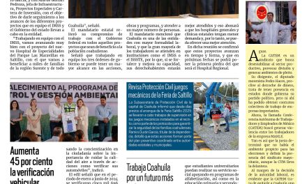Portada RCG Media [5 de julio de 2025] Avanza el proyecto del nuevo Hospital de Especialidades para Coahuila; Tomás Gutiérrez refrenda su respaldo a los jóvenes y más…