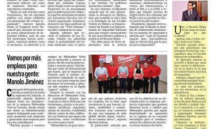 Portada RCG Media [16 de julio de 2025] Mejía, rostro del narcopoder: PAN; vamos por más empleos para nuestra gente: Manolo Jiménez y más…