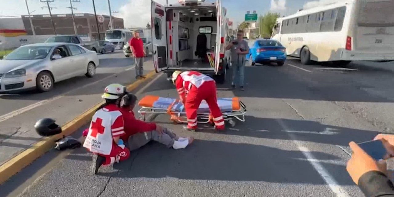 Arrollan a motociclista en Periférico