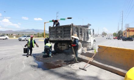 Avanzan en Saltillo los trabajos de reparación de daños por las lluvias