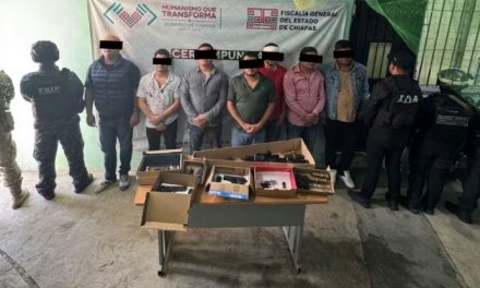 Capturan a nueve presuntos miembros del Cártel de Sinaloa tras riña en Chiapas