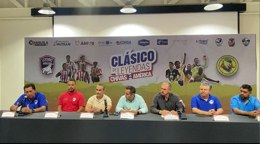 Presentan el Clásico Leyendas América vs Chivas en el estadio olímpico