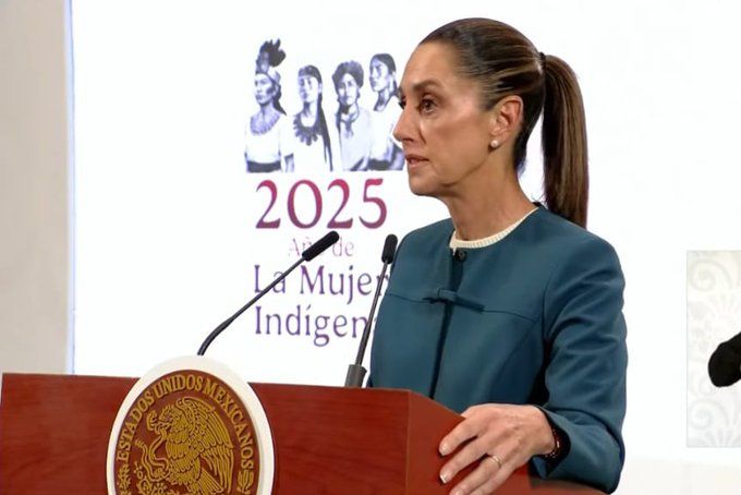 ‘Debemos comportarnos con humildad’, Sheinbaum tras viaje de Andy López