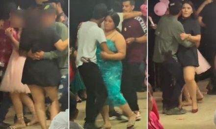 Personas armadas participan en una graduación de primaria en Durango