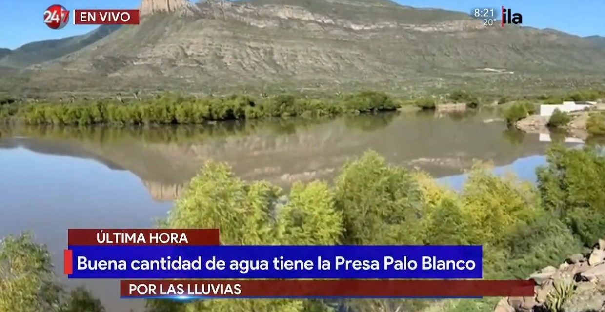 Presa Palo Blanco se beneficia con las lluvias