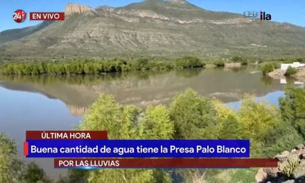 Presa Palo Blanco se beneficia con las lluvias