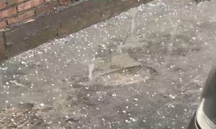 Tremenda granizada al sur de Saltillo