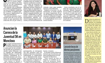 Portada RCG Centro [17 de agosto de 2025] Coahuila, entre los mejores indicadores nacionales: INEGI; Cierran comercios en Monclova por la crisis de AHMSA y más…