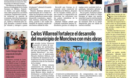 Portada RCG Centro [31 de agosto de 2025] Fortalece Coahuila relaciones con la Unión Europea: Manolo; Simas ajusta tarifas a domicilios con purificadoras y autolavados y más…