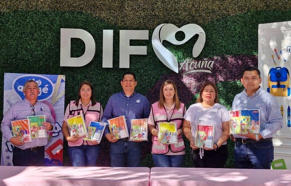 Arranca colecta de útiles escolares del DIF Acuña
