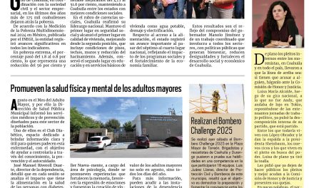 Portada RCG Lagunera [17 de agosto de 2025] Coahuila, entre los mejores indicadores nacionales: INEGI; Se espera aumento de matrícula en escuelas de la región Laguna y más…