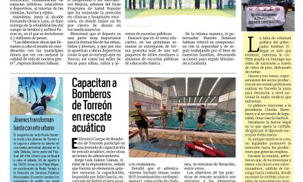Portada RCG Lagunera [24 de agosto de 2025] Llevamos más infraestructura social a los municipios: Manolo; Regresan 12 mil docentes a las aulas en la Laguna y más…