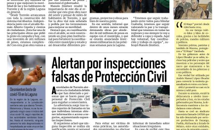 Portada RCG Lagunera [27 de agosto de 2025] Seguimos construyendo grandes obras en Coahuila: Manolo Jiménez; alertan por inspecciones falsas de Protección Civil y más…