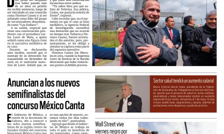 Portada RCG Nacional e Internacional [02 de agosto de 2025] Liberan a Israel Vallarta; pide encarar a Carlos Loret de Mola; anuncian a nuevos semifinalistas del concurso México Canta y más…
